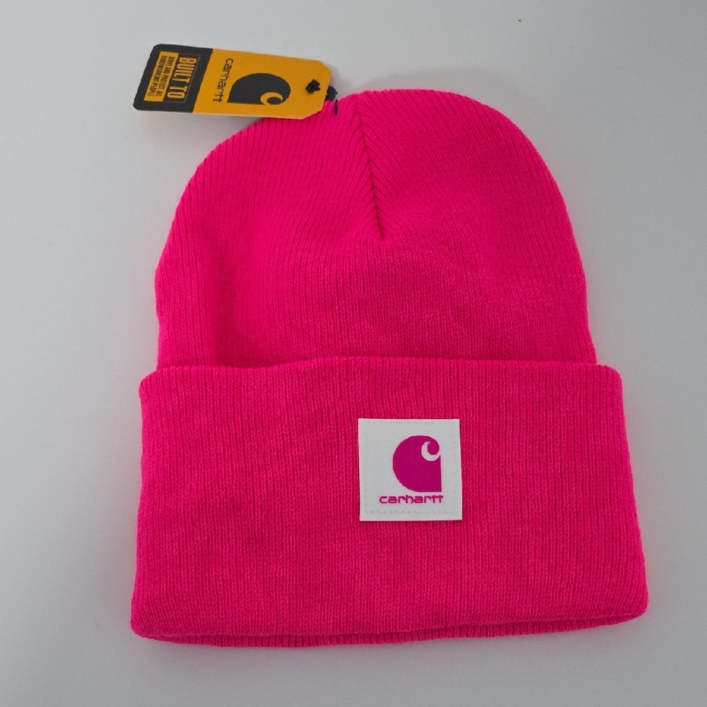 NWT Carhartt Bright Pink Knit Hat